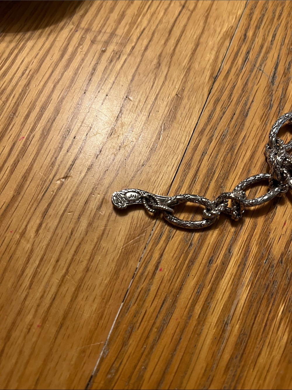 Jai Sterling Silver Textured Link Bracelet - Picture 3 of 4